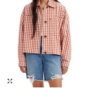 Levi’s Women’s Gingham Shirt Jacket